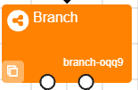 A Branch node as seen in the Experiment Tree, which reads 'branch-oqq9'