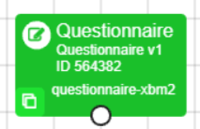 A screenshot of the questionnaire node in the experiment tree.