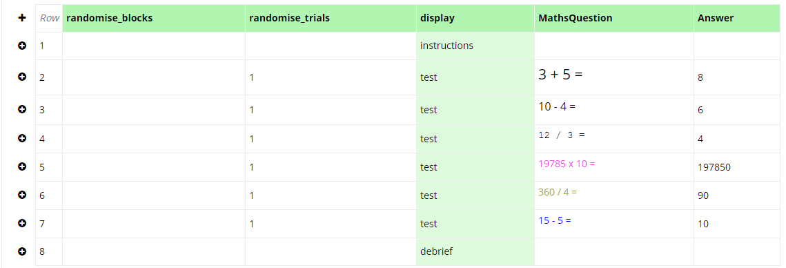 A screenshot of an uploaded spreadsheet with HTML formatting in Task Builder 1.