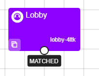 Image of a Lobby node when added to the Experiment Tree
