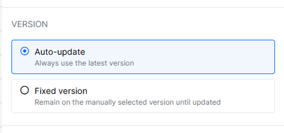 Screenshot of auto-update settings in nodes.